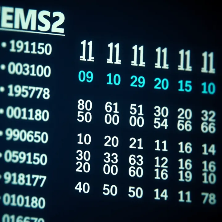 Chart showing examples of Binary-Coded Decimal values alongside their binary equivalents