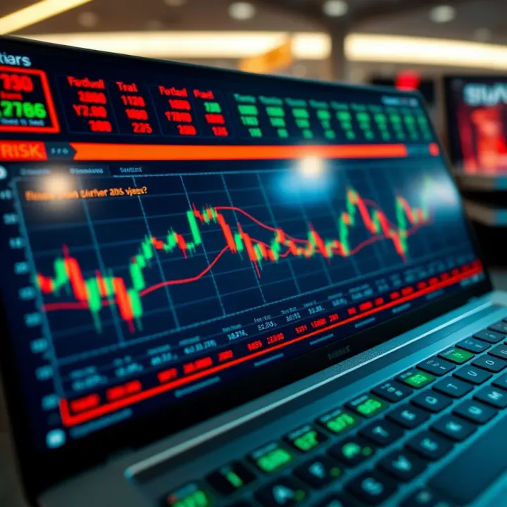Chart depicting risk management strategies and investment tips in binary option trading