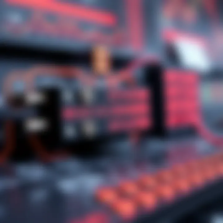 Illustration of binary addition operation using a digital circuit with inputs and outputs