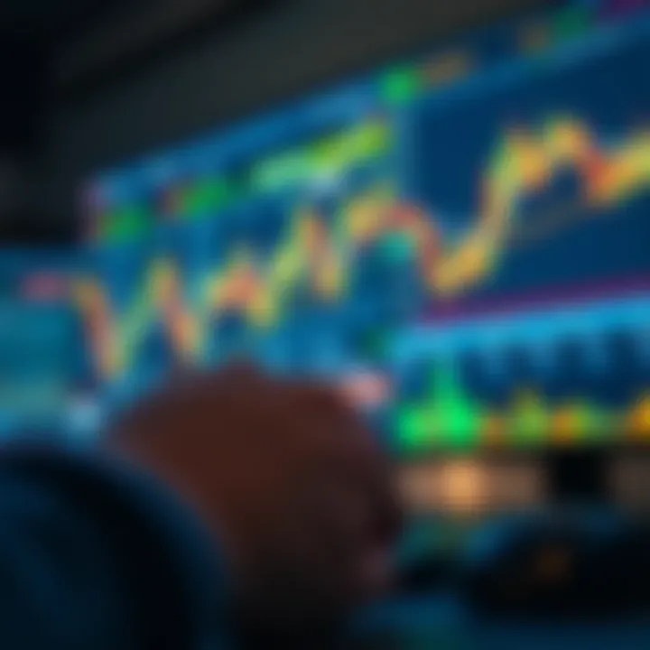 Illustration of a digital trading platform interface displaying key binary options choices and risk management tools