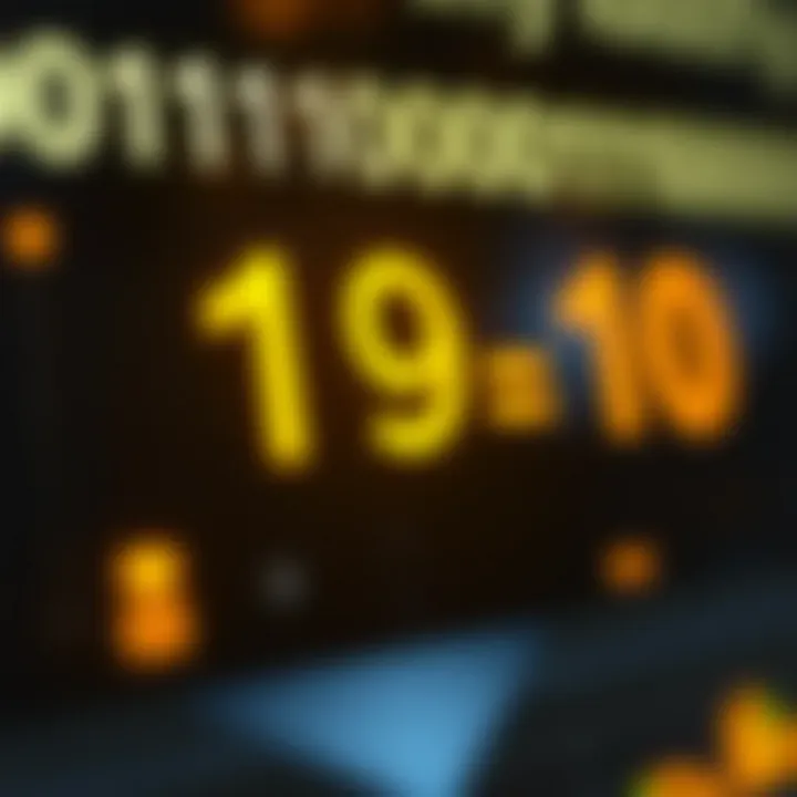 Example illustrating subtraction between two binary numbers with annotations