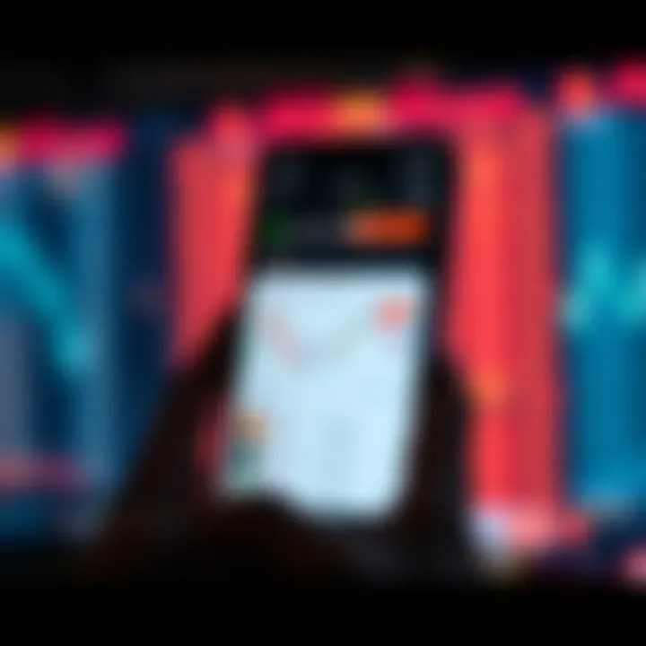 Smartphone screen displaying a user-friendly online trading app interface tailored for Pakistani investors