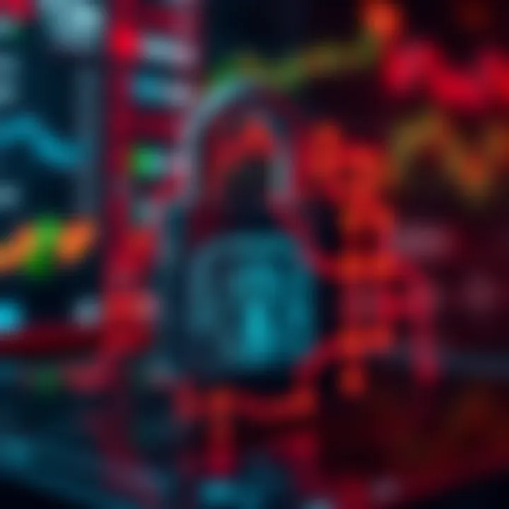 Secure digital padlock symbolizing online trading app security and user protection