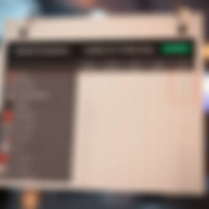 Comparison chart showing features and costs of different trading apps in Pakistan