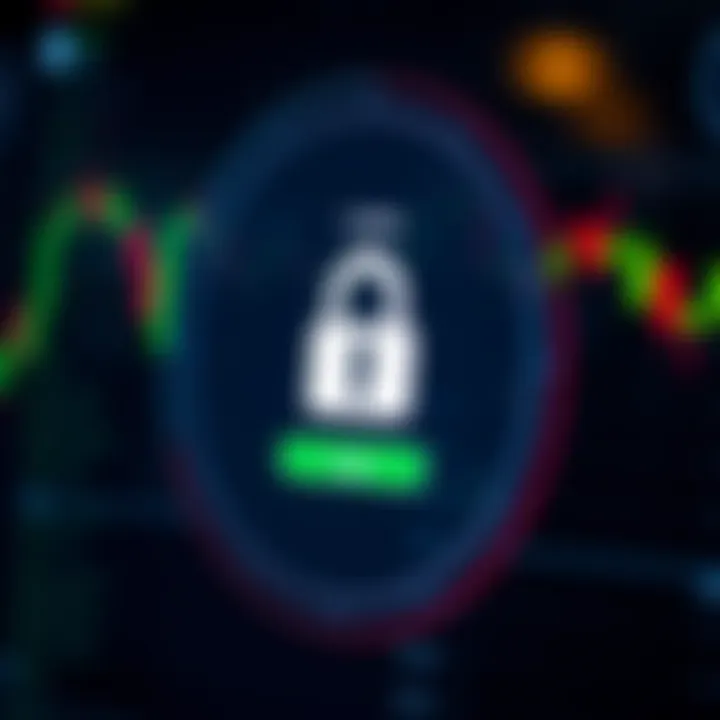 Secure login screen on a trading application emphasizing protection and compliance with local regulations in Pakistan