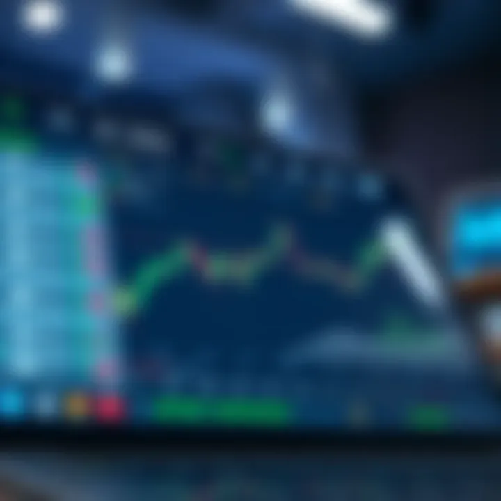 Secure online trading platform dashboard showcasing portfolio overview and security features
