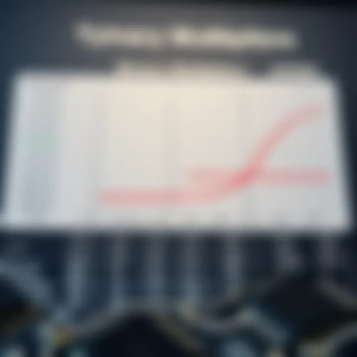 Comparison chart showcasing different types of binary multipliers and their performance metrics