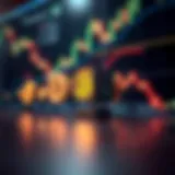 Illustration of digital cryptocurrency symbols interconnected with financial charts representing trading strategies