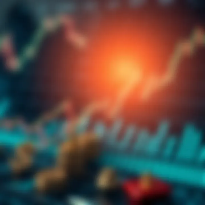 Conceptual illustration of strategic planning with financial graphs and currency symbols