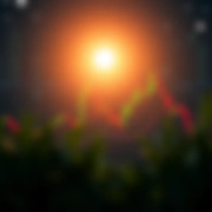 Illustration of a classic head and shoulders chart pattern indicating a market trend reversal