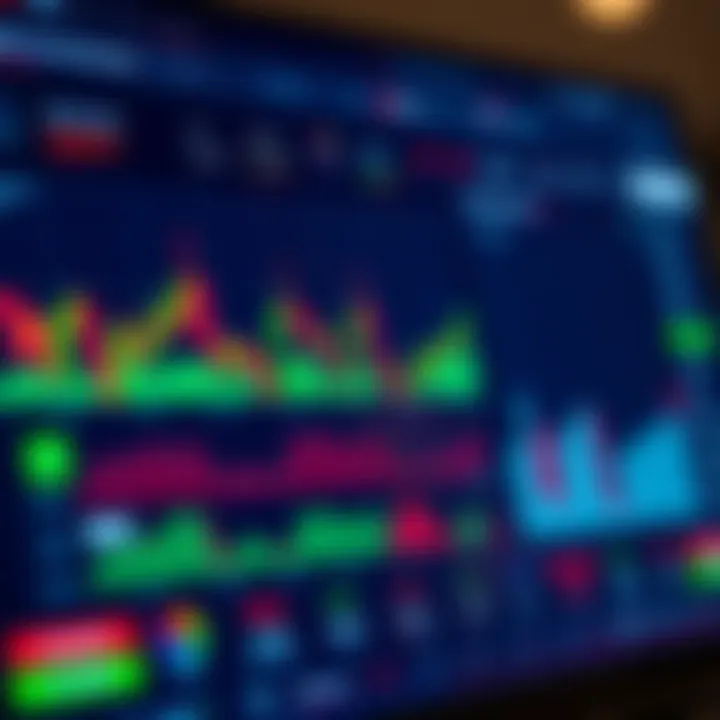 User interface of a cryptocurrency trading platform showing market charts and trading options