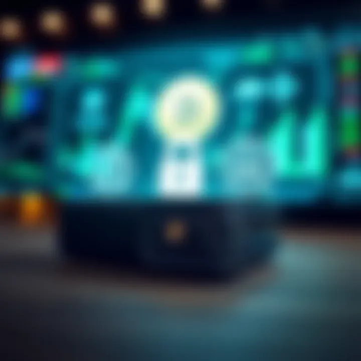 Secure digital wallet and encryption symbols representing safety in crypto trading