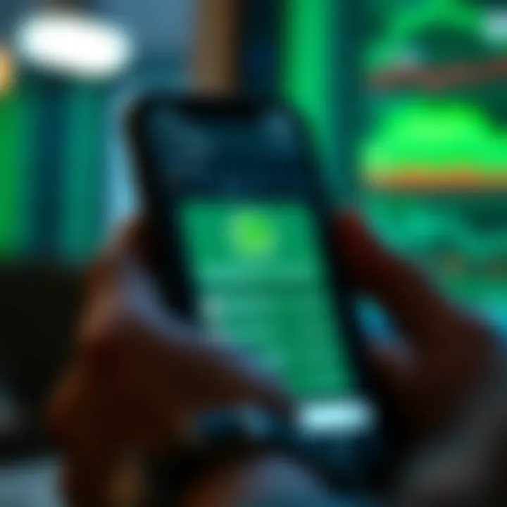 Mobile phone screen displaying a WhatsApp group chat focused on forex trading discussions
