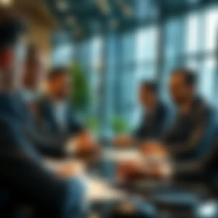Government officials discussing strategies to mitigate risks in public sector projects