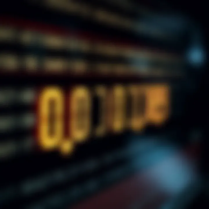 Diagram showing binary digits aligned for addition with carry-over indicators