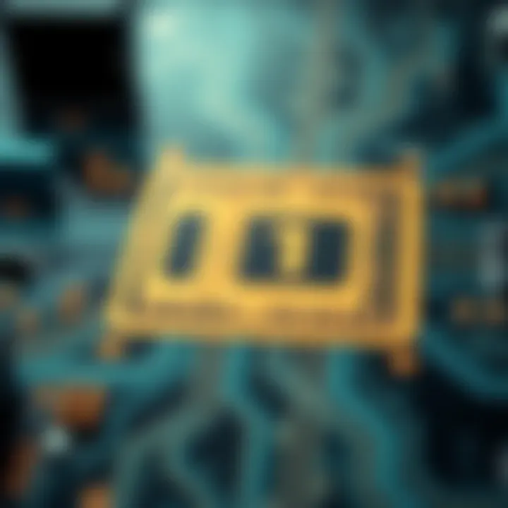 Binary Code in Computing Technology Illustration depicting the role of binary code within computer circuitry highlighting technological applications