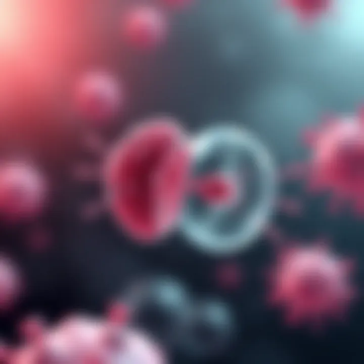 Diagram showing bacterial cell undergoing binary fission with visible DNA replication and cell elongation