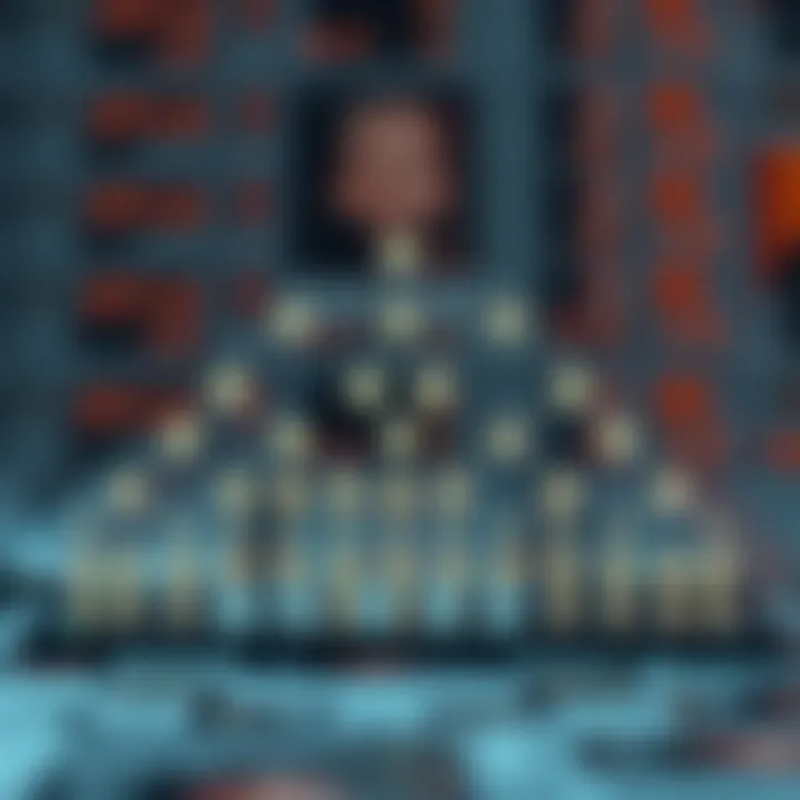 Diagram showing the hierarchical structure of a binary heap with nodes arranged in a complete binary tree