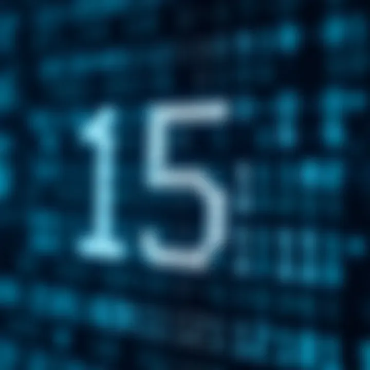 Diagram showing binary digits representing the value five