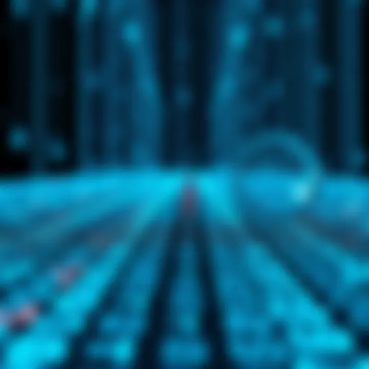 Visualization of binary search algorithm dividing a sorted array into halves to locate target value