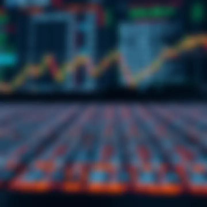 Conceptual graphic showing binary variables applied in data analysis and computing environments