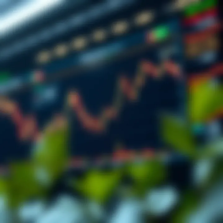 Graph showing forex market fluctuations influenced by global economic news releases