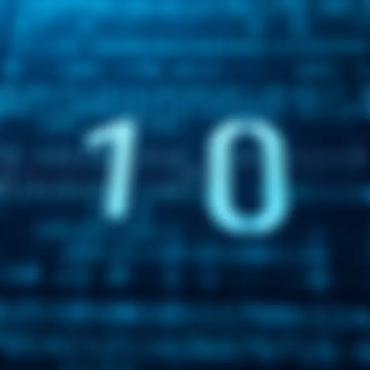 Diagram showing binary number and its two's complement representation