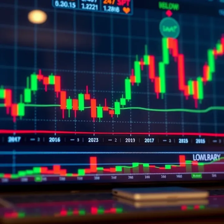 Chart showing bullish and bearish candlestick patterns indicating market trend changes