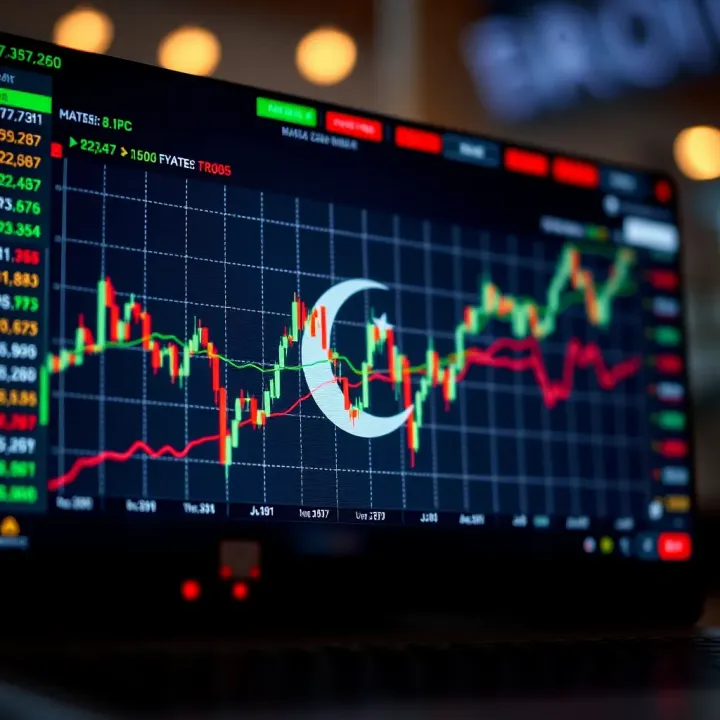 Graph showing currency market fluctuations aligned with major Pakistani economic data releases