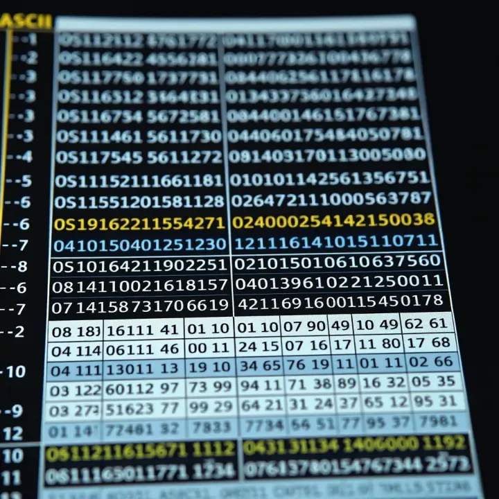 ASCII to Binary Conversion Guide with Table