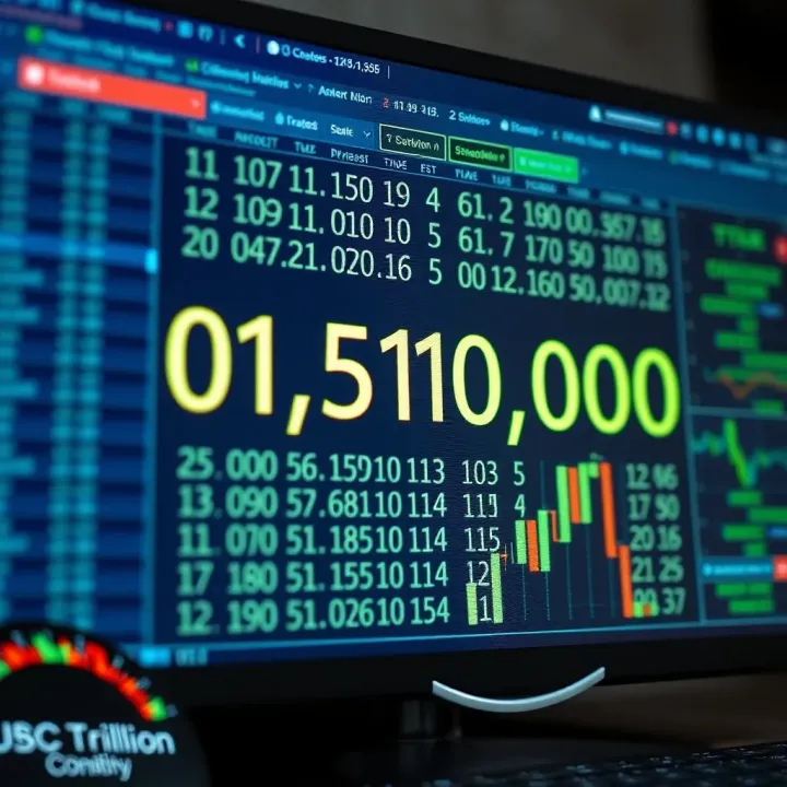 Computer screen showing software converting a large decimal number to binary code