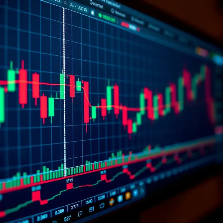 Technical trading chart featuring double candlestick formations relevant to Pakistan's financial market