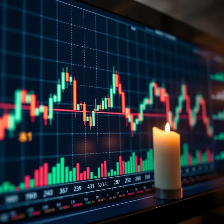 Chart displaying bullish and bearish double candlestick patterns indicating potential trend shifts