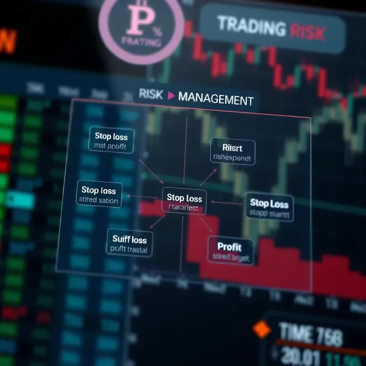 Diagram illustrating risk management techniques with stop loss and profit targets