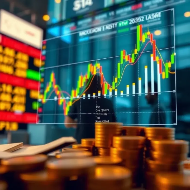Visual representation of forex currency exchange with Islamic ethical guidelines overlay