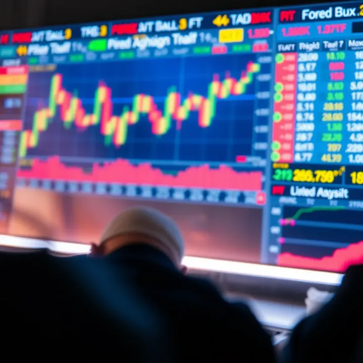 Graph showing market analysis and risk management strategies for forex trading