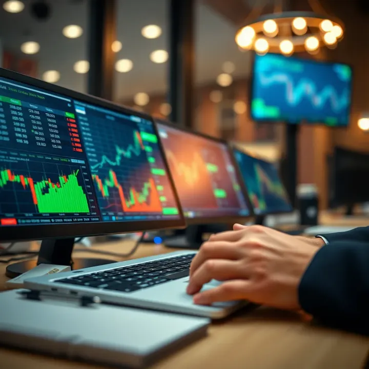 Visual representation of forex trading platforms and account options available to traders in Pakistan