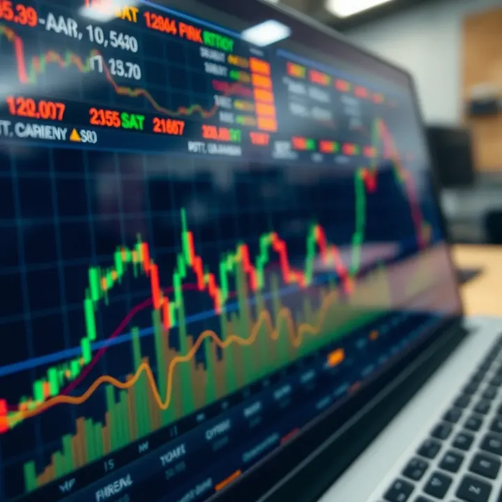 Effective Risk Management in Forex Trading Graph showing currency market trends with indicators for risk management strategies