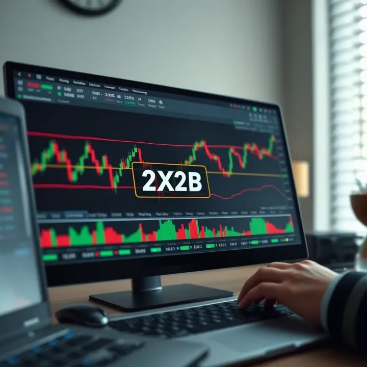 User interface of forex trading software showing currency charts and technical indicators