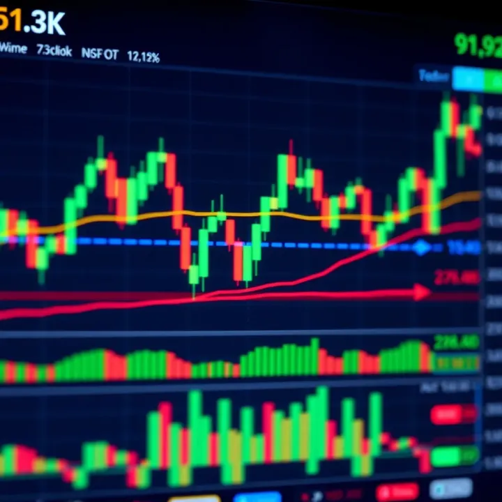 Chart showing hammer candlestick pattern alongside technical indicators used for confirmation in stock and forex trading