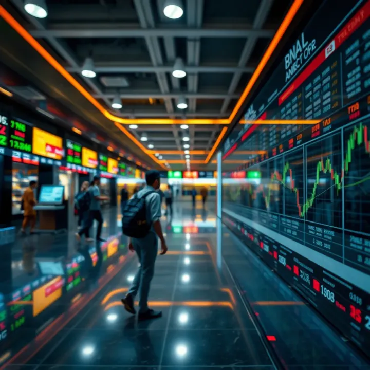 Conceptual illustration of financial regulation and compliance in Pakistan's trading sector