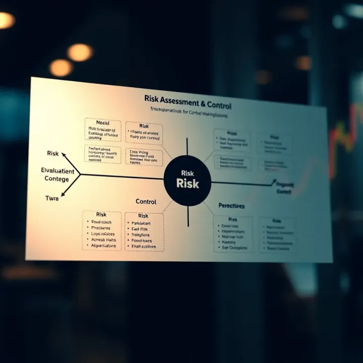 Diagram showing risk assessment methods and control implementation strategies