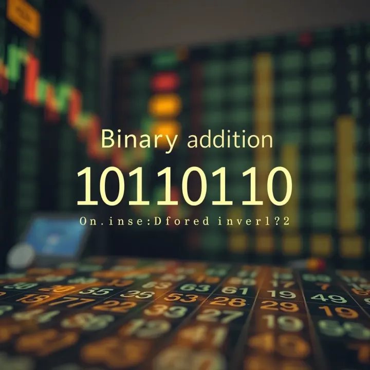 Diagram illustrating the addition of binary digits with carryover