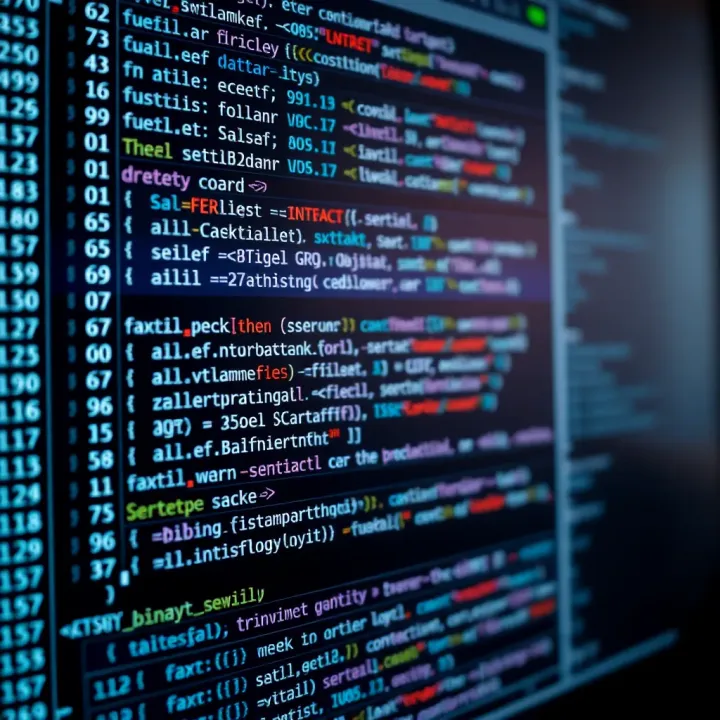 Code snippet demonstrating binary search implementation in programming