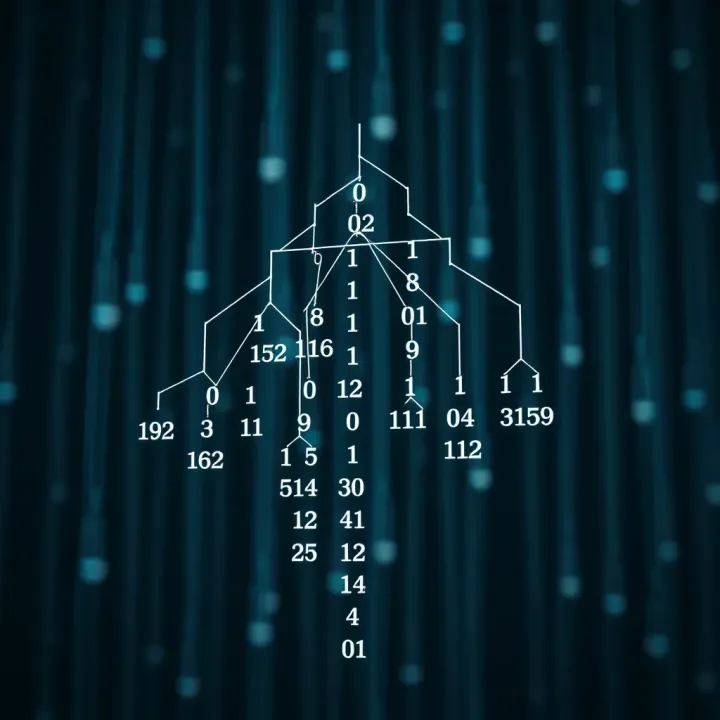 Illustration of a binary search tree after inserting a new node, maintaining the tree’s sorting properties