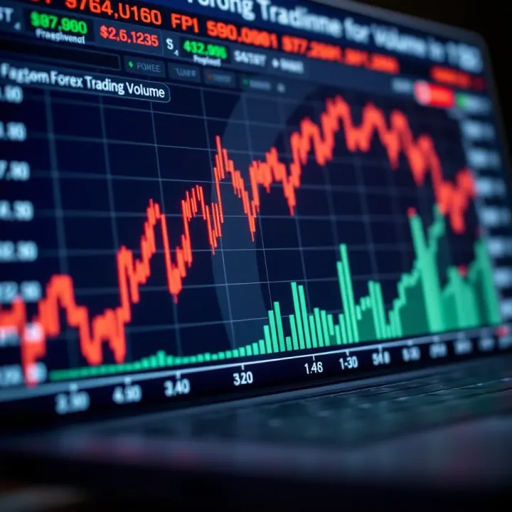 Chart showing impact of economic factors on forex trading volume in Pakistan