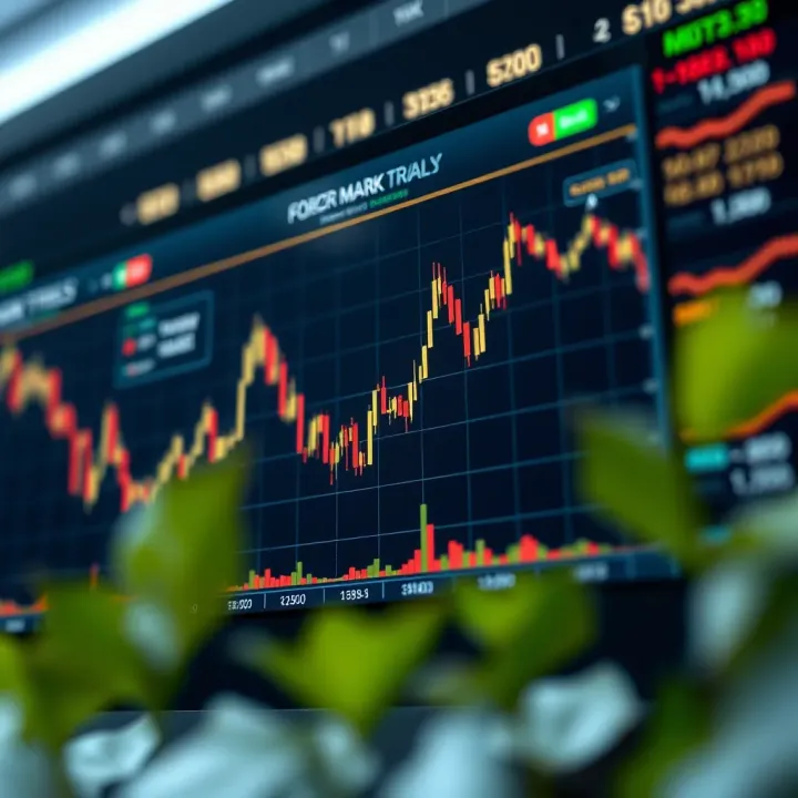 Graph showing forex market fluctuations influenced by global economic news releases