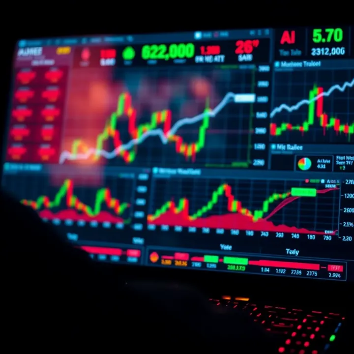 Digital dashboard displaying forex trading tools and risk management indicators