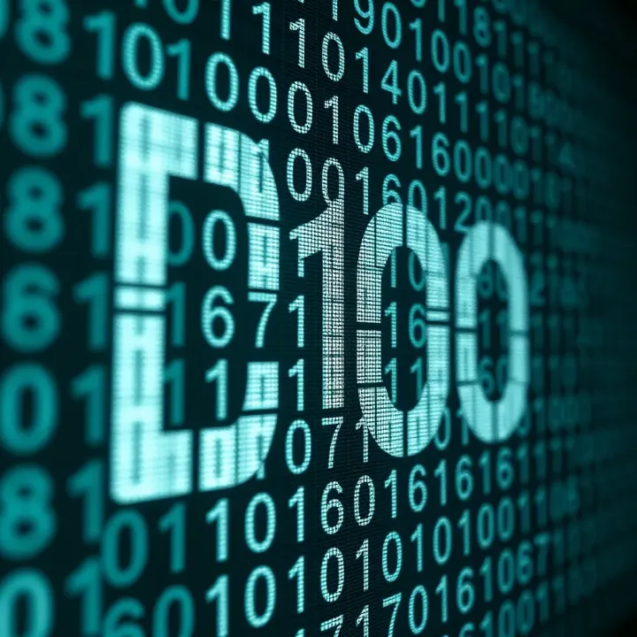 Binary representation of a large decimal number showing a sequence of zeros and ones