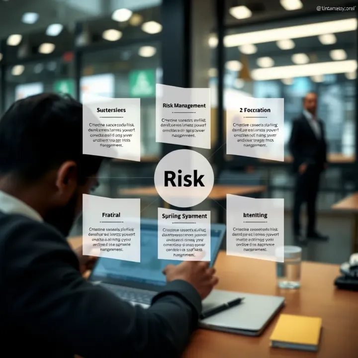 Diagram showing how structured risk management supports business decision-making and operational stability